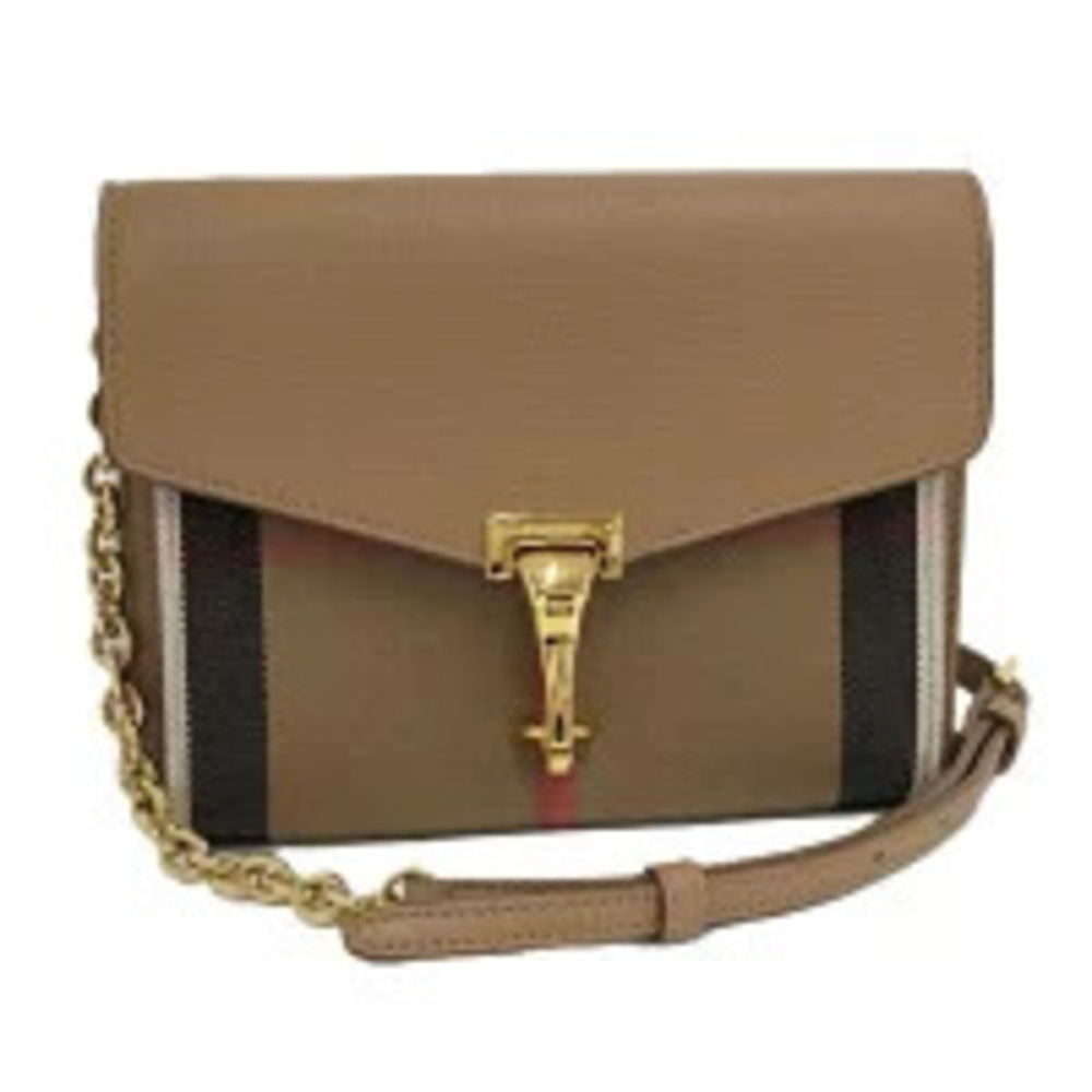 BURBERRY Mackenn Shoulder Bag Leather